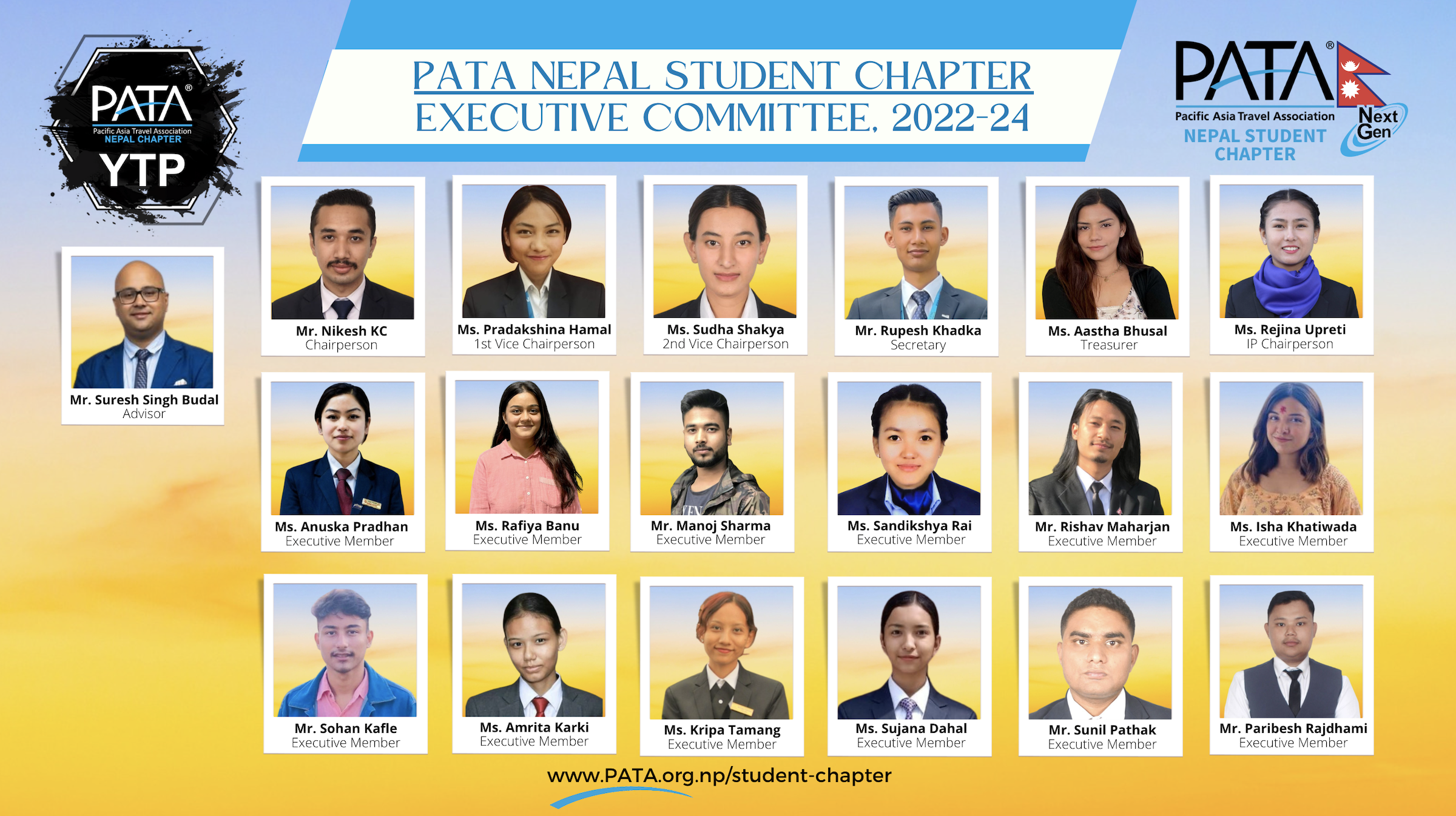 PATA Nepal Student Chapter Elects New Executive Committee 2022-24