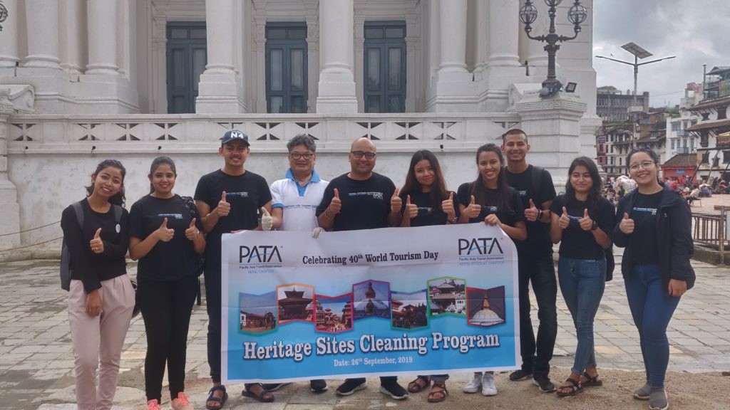 Heritage Sites Cleaning Program by PATA Nepal Student Chapter