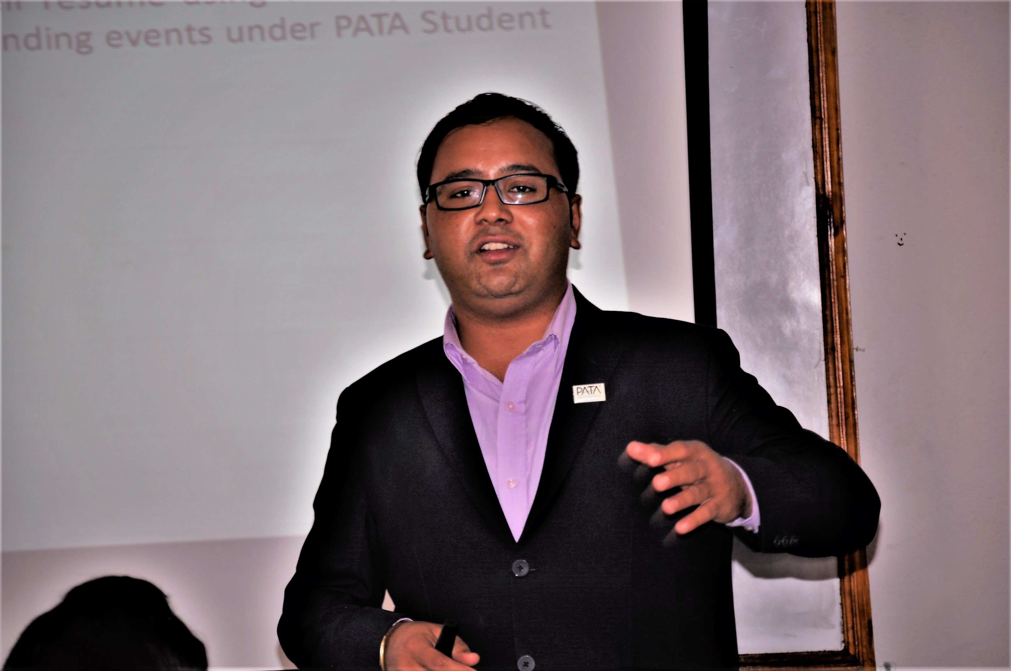 PATA Nepal CEO, Mr. Budal addresses the PNSC-NATHM’s First Introductory Meeting