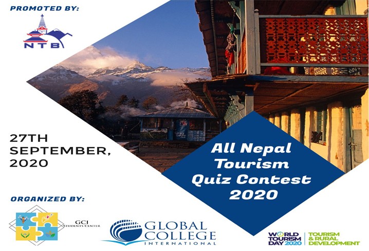 GCI Announces All-Nepal Tourism Quiz Contest 2020 (Online) from September 27-29, 2020
