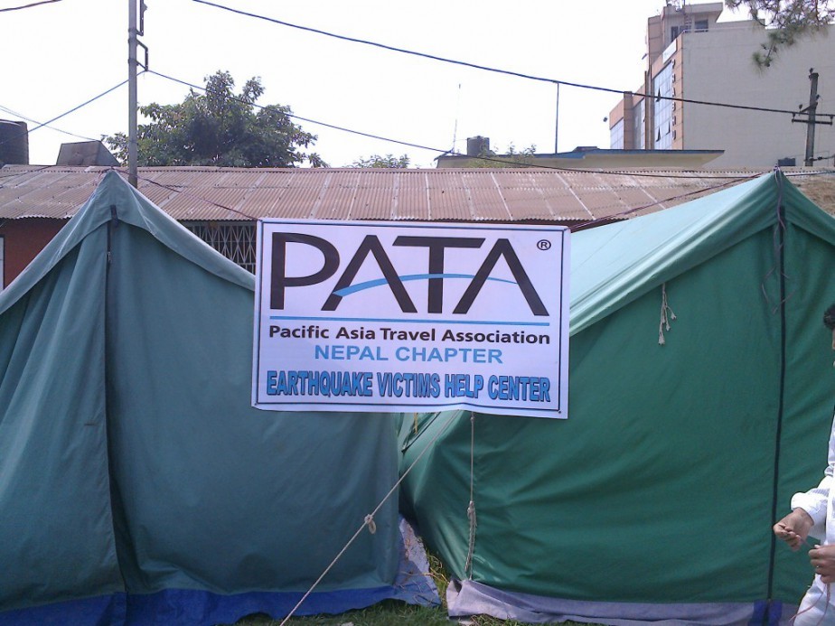 PATA Nepal Chapter Set up “Earthquake Victims Help Center”