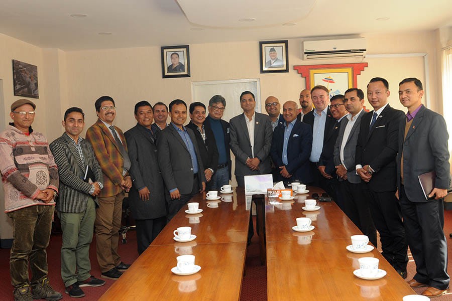 PATA Nepal Chapter EC members pays a courtesy visit to the Hon. Minister for Culture, Tourism and Civil Aviation, Mr. Yogesh Bhattarai