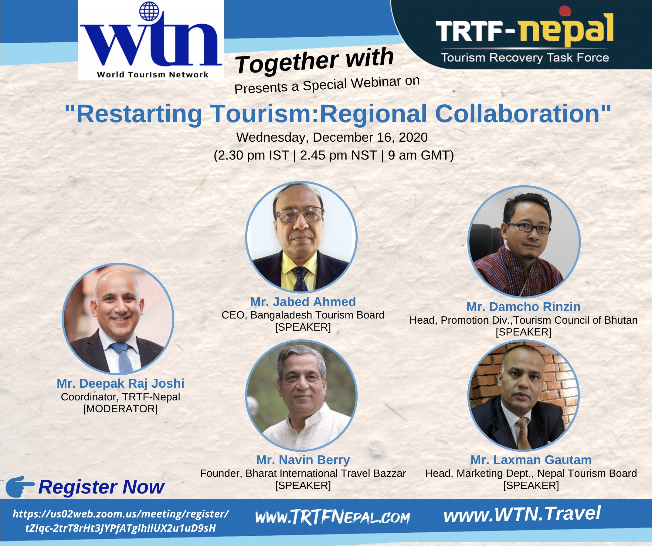 A Special Webinar on "Restarting Tourism: Regional Collaboration"