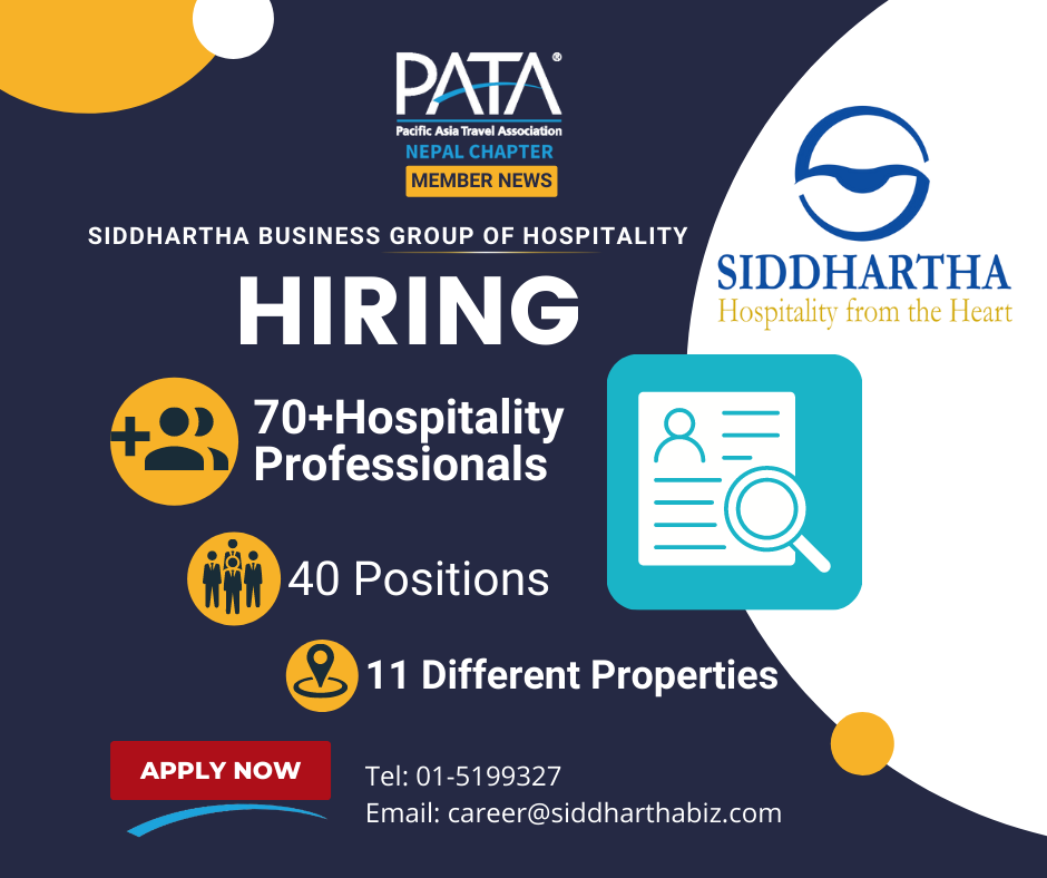 Job Opportunities at Siddhartha Business Group of Hospitality